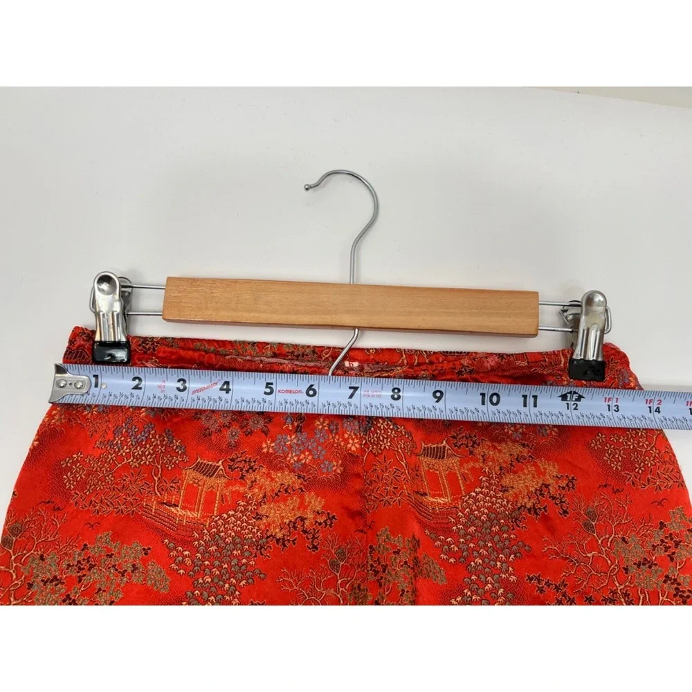 Unbranded Orange Gold Trim‎ Chinese Pants - Handmade  Kids Toddler Youth